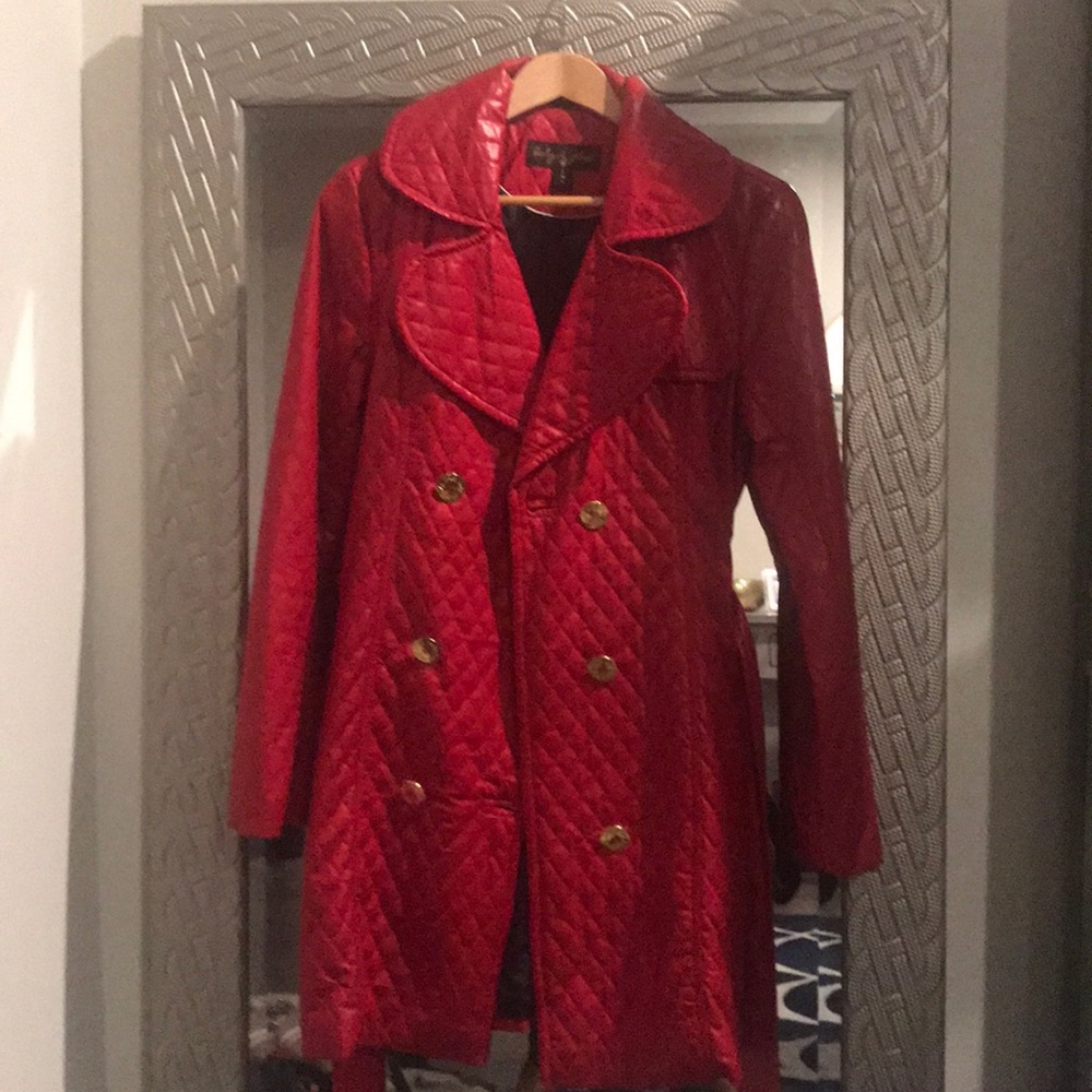 Baby Phat Red Double-Breasted Coat